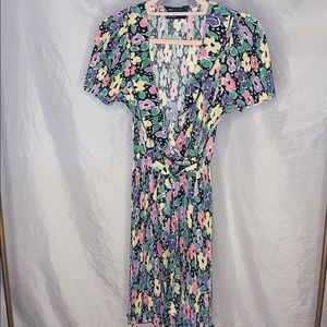 ASOS black floral dress